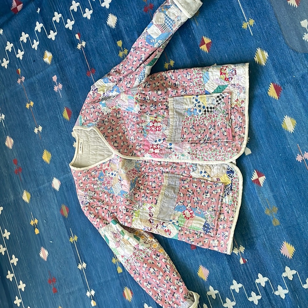 Hand made quilt coat - vintage quilt